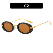 Small Frame Oval Vintage Sunglasses