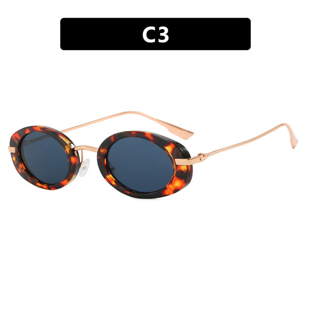 Small Frame Oval Vintage Sunglasses