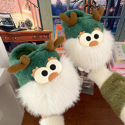 Christmas Deer Cotton Slippers