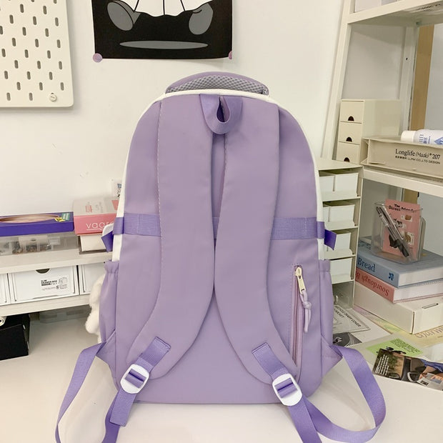 Large Capacity College Style Backpack for Girls