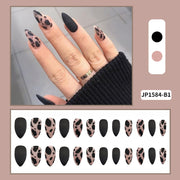 Head Matte Frosted Almond Shape Wear Nail