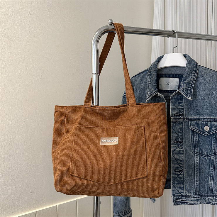 Fashion Corduroy Shoulder Bag