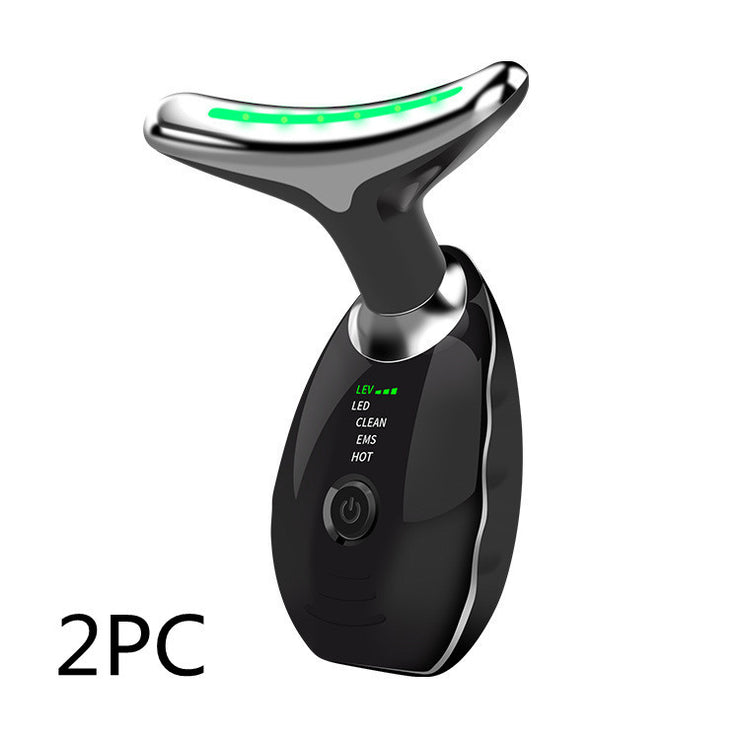 Neck Facial Beauty Device Color LED Photon Therapy Skin Tightening machine