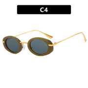 Small Frame Oval Vintage Sunglasses