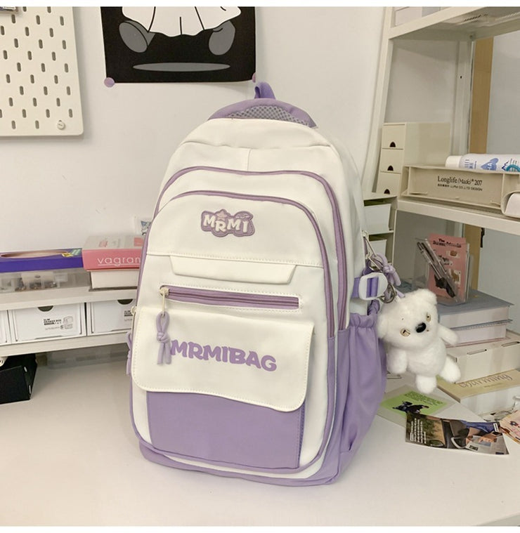 Large Capacity College Style Backpack for Girls