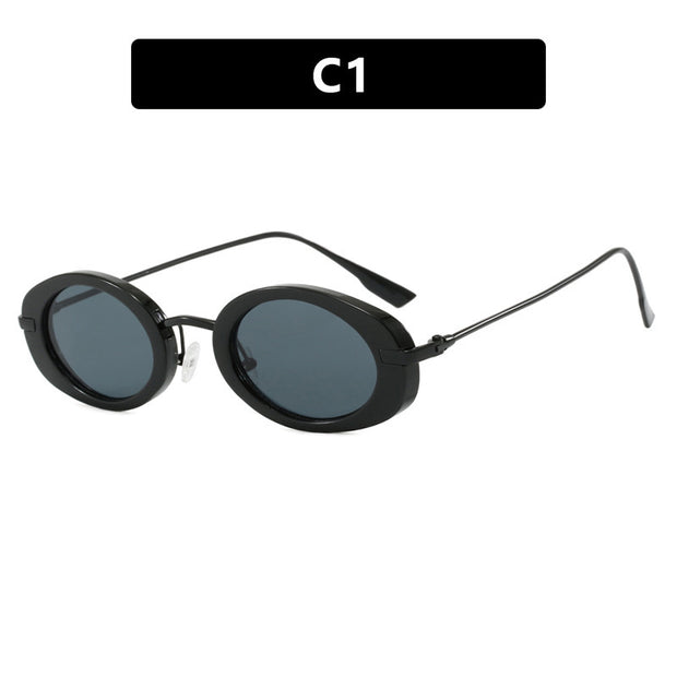 Small Frame Oval Vintage Sunglasses